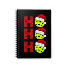Load image into Gallery viewer, Holiday Pickleball Spiral Notebook with Ruled Line
