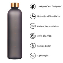 Load image into Gallery viewer, Water Bottle With Motivational Time Markers
