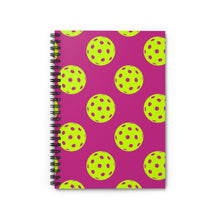 Load image into Gallery viewer, Pickleball Spiral Notebook - Ruled Line
