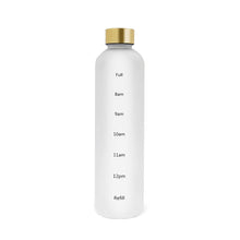 Load image into Gallery viewer, Water Bottle With Motivational Time Markers
