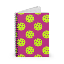 Load image into Gallery viewer, Pickleball Spiral Notebook - Ruled Line
